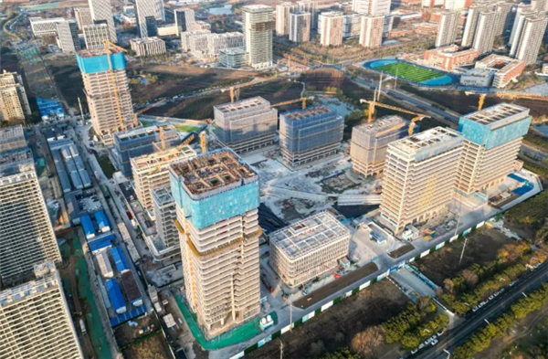 总投资27.75亿元!合肥科大硅谷高新孵化园一期主体封顶(图1) 总投资27.75亿元!合肥科大硅谷高新孵化园一期主体结构封顶