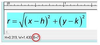 MathType公式只显示中间一部分怎么办(图4) MathType公式大小