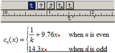 如何在MathType中使用制表符格式化公式(图10) 等式4