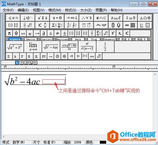 如何调整MathType公式格式(图3) 微移命令