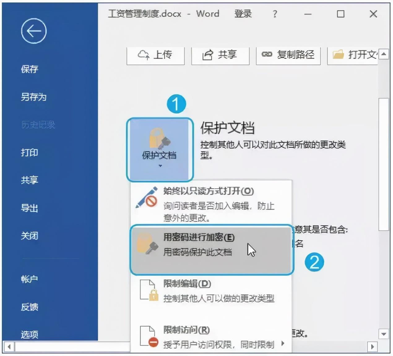 如何加密自己的Word文档?(图17)