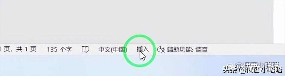 Word里改写和插入切换的2种方式(图4)