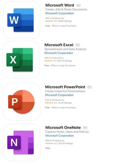 微软Word/Excel/PowerPoint iOS正式版更新,用上全新Office图标(图1)