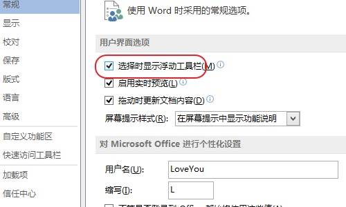 Word浮动工具栏不见了怎么找回