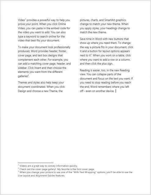Word 2013的布局功能介绍