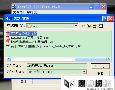 怎么用PDF2Word将PDF转换成Word(图2) 怎么用PDF2Word将PDF转换成Word