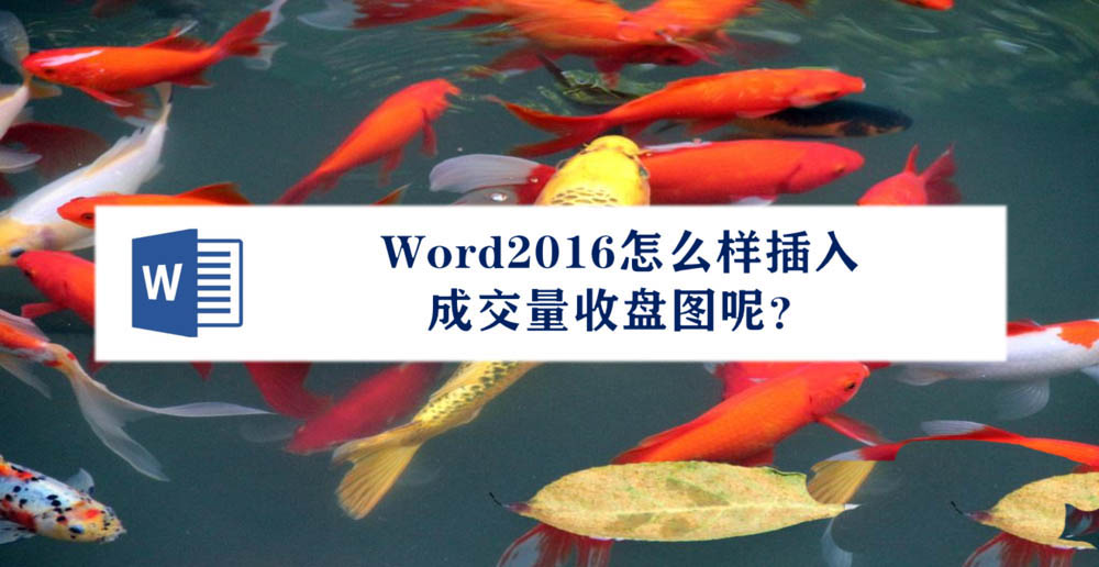 Word2016成交量收盘图怎么插入?(图1)