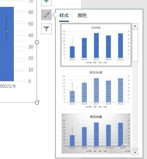 Word2016成交量收盘图怎么插入?(图8)