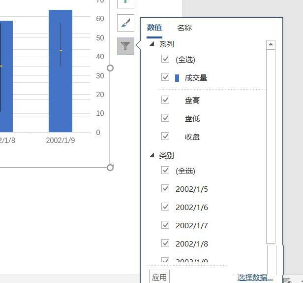 Word2016成交量收盘图怎么插入?(图9)