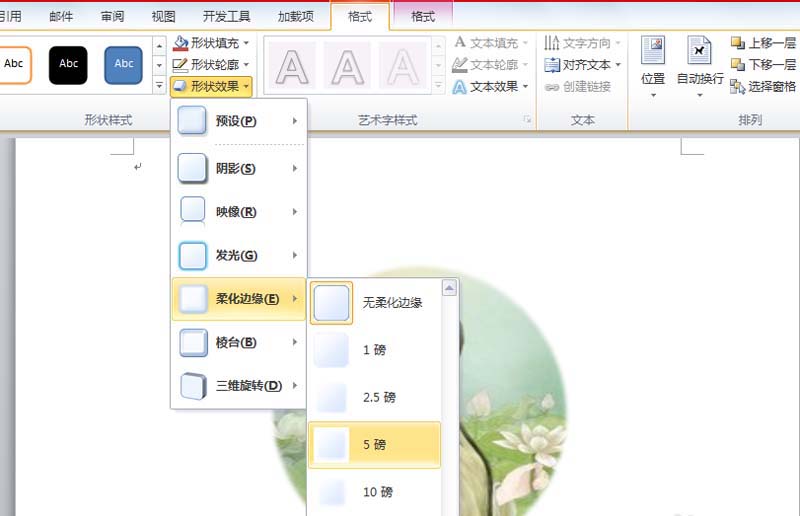 word怎么制作立体的圆形图片效果?(图6)