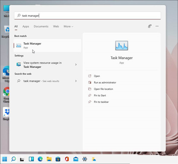 Win11任务管理器如何打开?Widows11打开任务管理器的技巧(图2) Win11任务管理器如何打开?