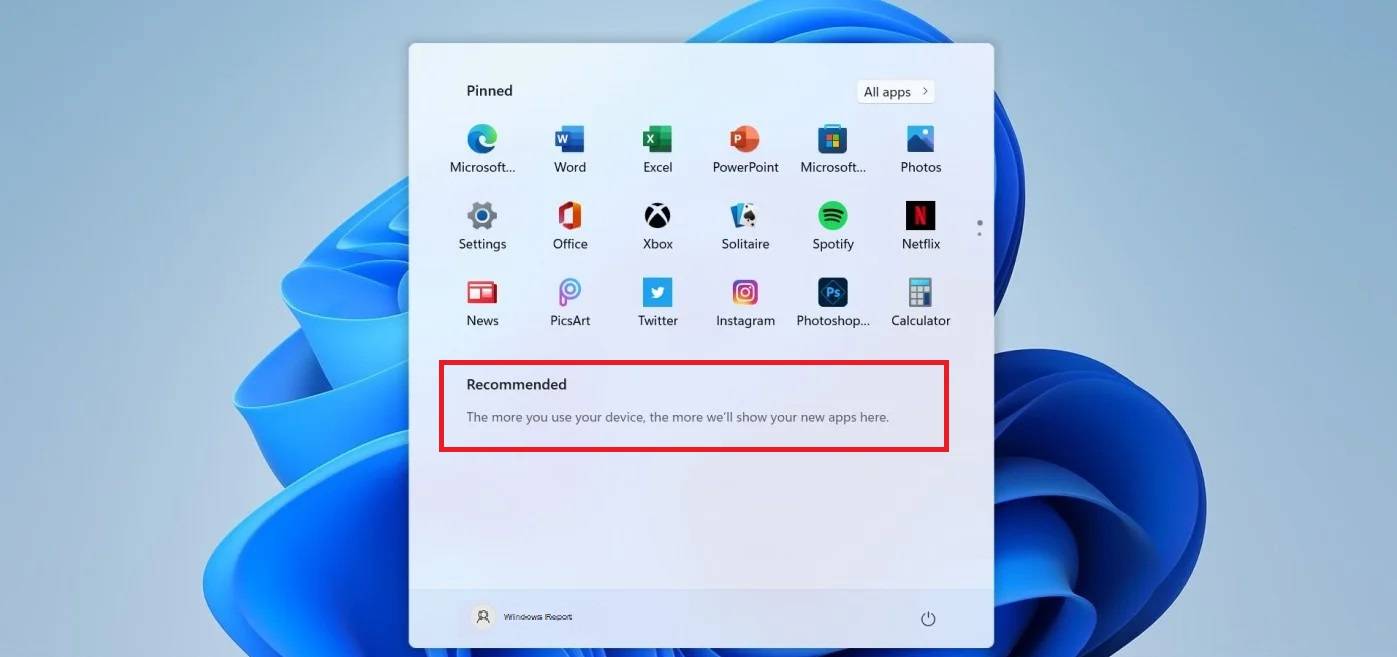 Win11怎么删除开始菜单中的推荐文件?Win11怎么删除开始菜单中文件?(图5) 删除开始菜单中的推荐文件