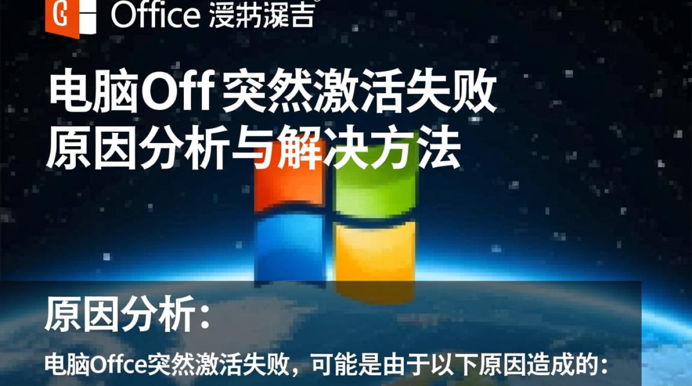 电脑office突然激活失败