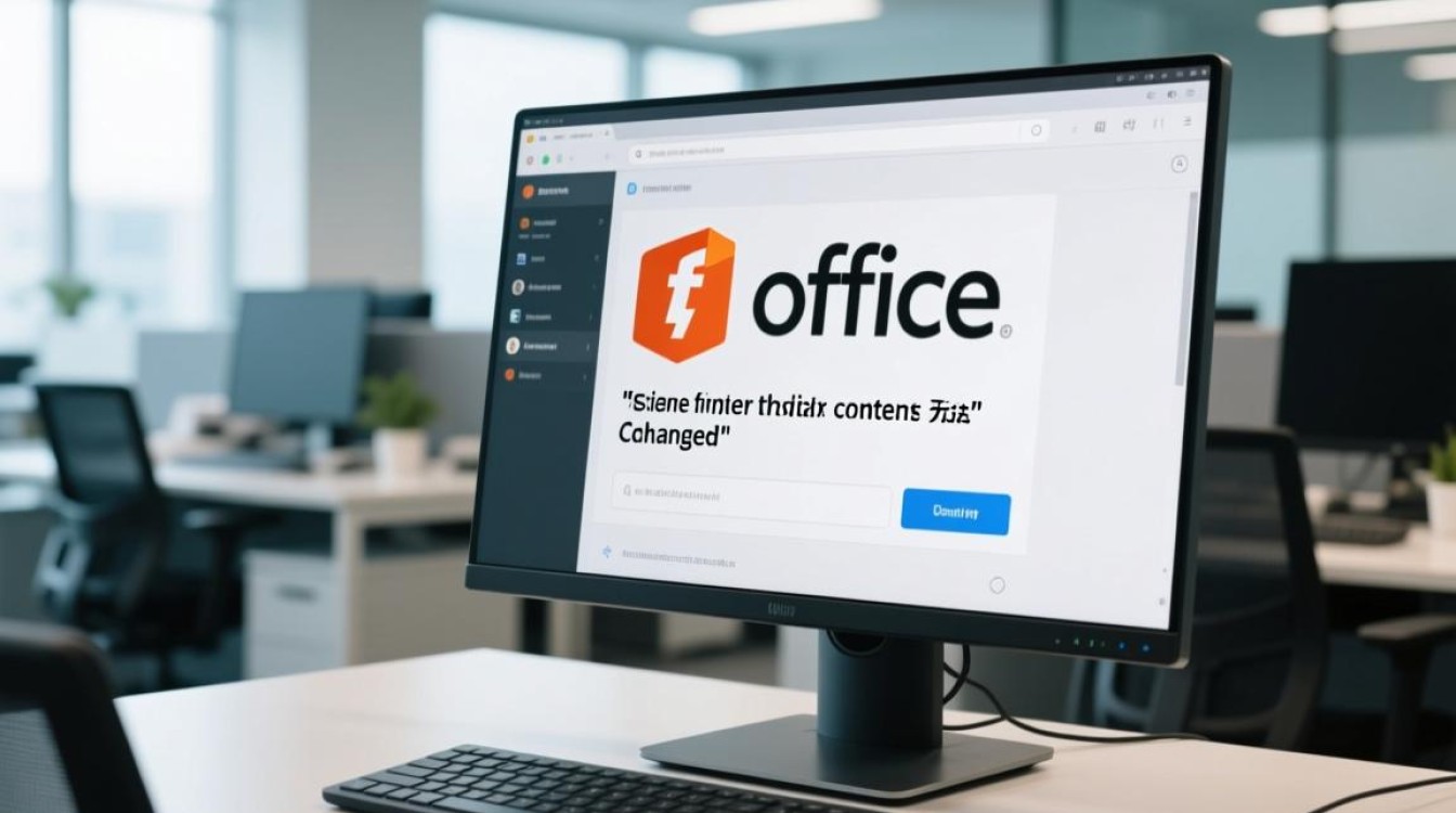office显示内容无法更改