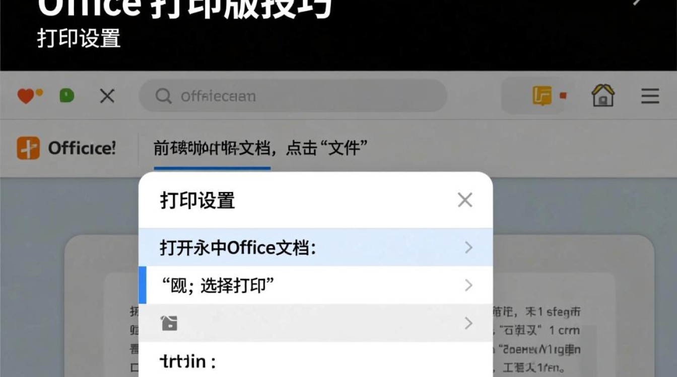 永中office打印排版技巧