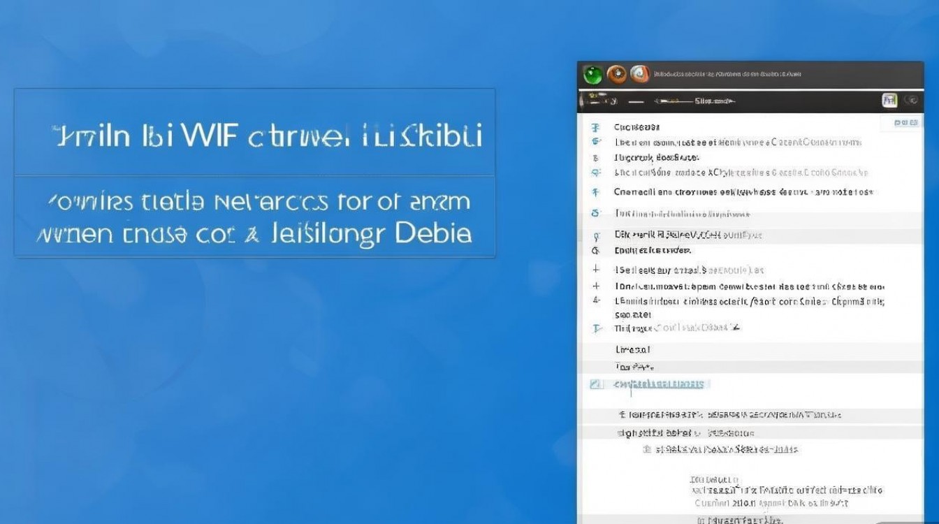 Debian系统安装WiFi驱动步骤详解?是哪个型号的网卡?解决方法是什么? Debian系统安装WiFi驱动步骤详解?是哪个型号的网卡?解决方法是什么?